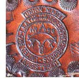 Union Lable on Leather Sample