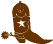 small cowboy boot with spur