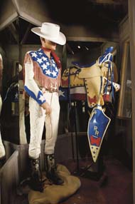 Red White and Blue clothes and saddle