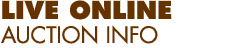 Live Online Auction Information