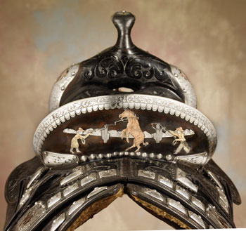 back of saddle and horn